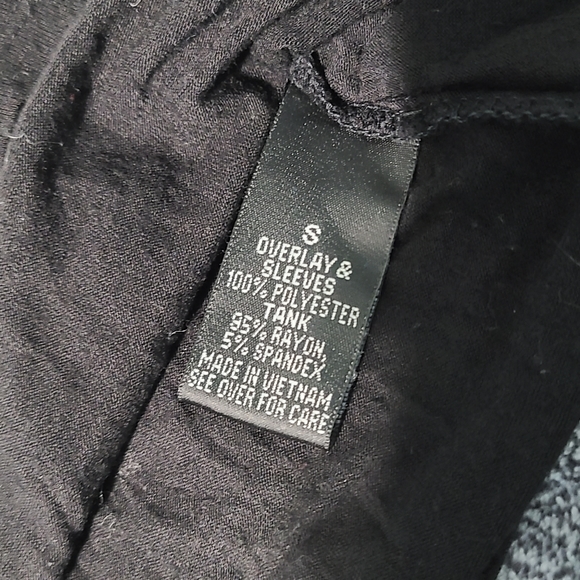 BCX Black Cold Shoulder Top S - Picture 4 of 5